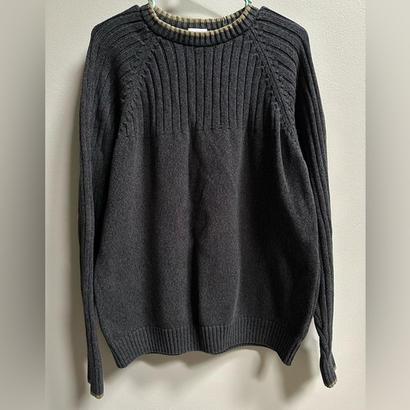 Columbia Other - Men’s Columbia Y2K Sportswear Heavy Knit Sweater | Size L | Heather Grey